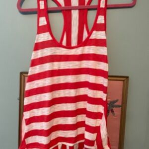Splendid Red and White Striped Shirt
